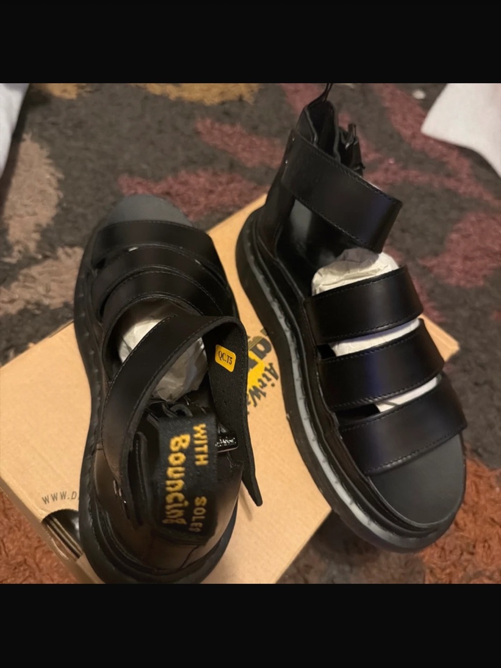 New! Dr. Martens CLARISSA II LEATHER STRAP SANDALS - 38 (US 7/7.5) - Picture 5 of 8